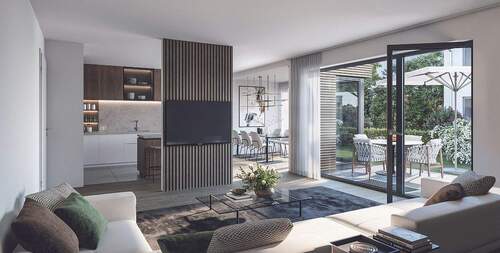 großzügiges Wohnzimmer - 