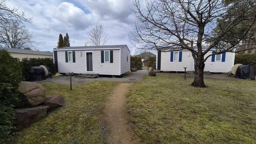 Blick auf die Mobilheime - 