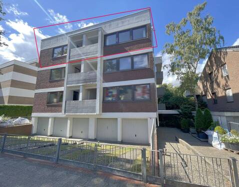 Haus frontal mit Rahmen - 