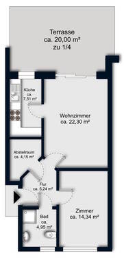 Bild 4 - Etagenwohnung mit 63,50 m&sup2; in Bremen / Vegesack zum Kaufen