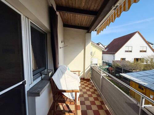 Balkon Hinterhaus Blick Garten - 