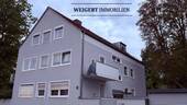 Vorderansicht Gebäude - WEIGERT: Familiengerechte Gartenwohnung mit Hobbyraum in Pasing unweit des Westbad