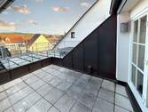 Fernsicht von der Terrasse - 3 Zimmer Etagenwohnung in Villingen-Schwenningen