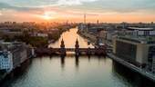 Oberbaumbrücke_Berlin_Luftaufnahme_aerial_shot_Be - 1 Zimmer Etagenwohnung zur Miete in Berlin