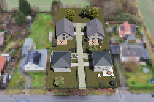 Visualisierung - Projektwentwickler in Panketal aufgepasst: 2.493 m² Bauland für bis zu 4 Häuser