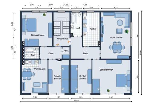 1.-3. Obergeschoss - 
