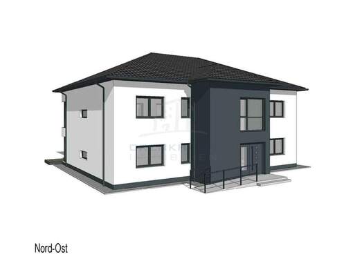 Nord-Ost-Ansicht - 1 Zimmer Mehrfamilienhaus, Wohnhaus in Rövershagen
