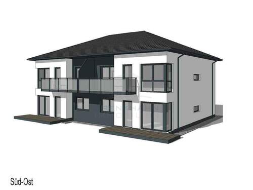 Süd-Ost-Ansicht - Mehrfamilienhaus, Wohnhaus mit 327,00 m² in Rövershagen zum Kaufen