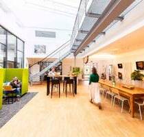 FIX DESK KOMPLETT: 247 Loft-CoWorking mit Kaffee, Konferenzraum & Terrasse - Essen Rüttenscheid