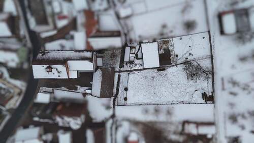 Drohnenansicht Grundstück - 