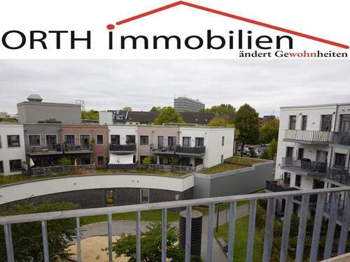 Blick von Balkon - Living Circle D.-Flingern - moderne 2 Zimmer Wohnung mit Fußbodenheizung u. Balkon