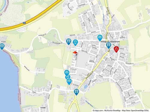 Geolyzer Kartenausschnitt - 5 Zimmer Reihenendhaus zum Kaufen in Inning am Ammersee