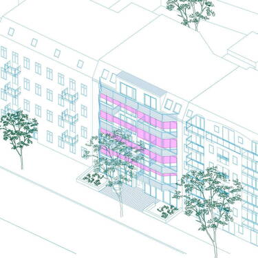 Straßenansicht - Baugemeinschaft Berlin Rummelsburg, Neubau