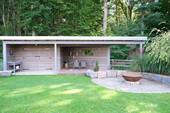 Gartenlaube, Feuerplatz - 
