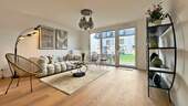 Wohnzimmer - + Modernes Reihenhaus im Speckgürtel von Hamburg +