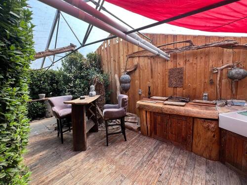 Küche vor Schwimmbad - 