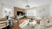 Wohnzimmer 1 - Drei-Zimmer-Wohnung mit großem Balkon und Tiefgarage in Weinsberg