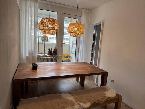 Wohn-/Esszimmer - 4 Zimmer Terrassenwohnung in München