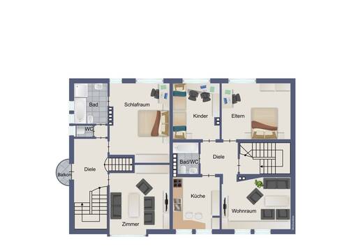 Plan Obergecchoß - 