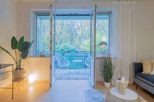 Doppelflügeltür zum Balkon - 