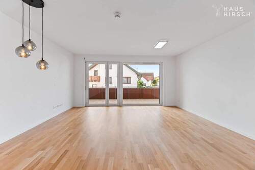 Wohnzimmer - Etagenwohnung mit 64,00 m&sup2; in Korb zum Kaufen