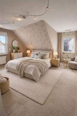 Schlafzimmer (Möbel sind virtuell eingefügt) - 