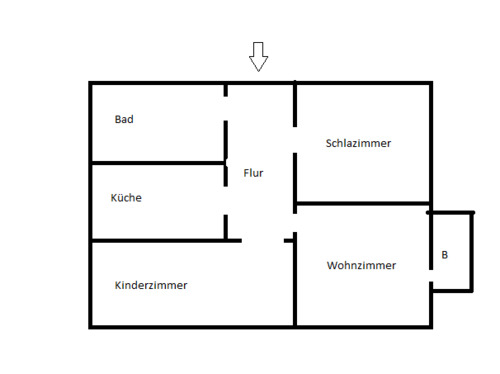 3-Zimmer rechts (nicht maßstabsgerecht).png - 3 Zimmer Etagenwohnung zur Miete in Coswig (Anhalt)