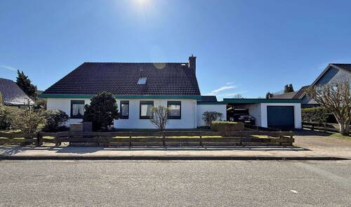 Hausansicht von vorne - Einfamilienhaus in Jork - 380.000,00&nbsp;EUR Kaufpreis, ca.&nbsp; 184,10&nbsp;m&sup2;&nbsp;Wohnfl&auml;che