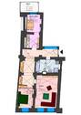 2721.01 - EGL - Grundriss - Erstbezug nach Komplettsanierung - großzügige 2-Raum Wohnung im Stadtzentrum von Zittau