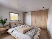 Beispiel Schlafzimmer renoviert und eingerichtet - 