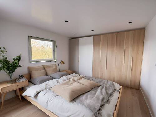 Beispiel Schlafzimmer renoviert und eingerichtet - 