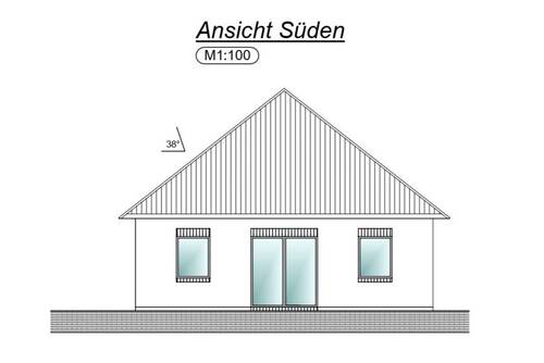 Ansicht Süden - 5 Zimmer Bungalow in Rechtsupweg