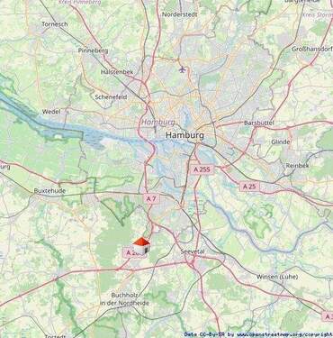 Lageplan fern - Grundstück in Rosengarten