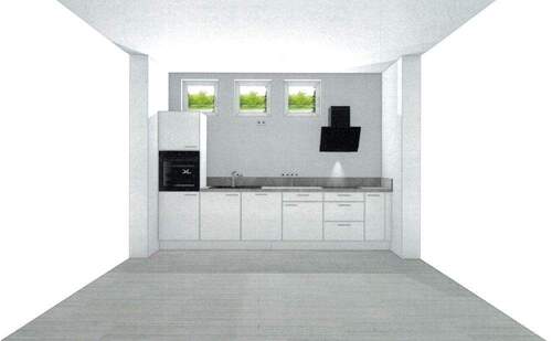 Skizze der neuen Einbauküche - 