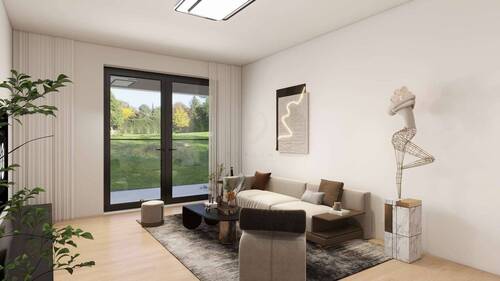 Wohnbereich (Visualisierung) - 2 Zimmer Etagenwohnung zum Kaufen in Werneuchen