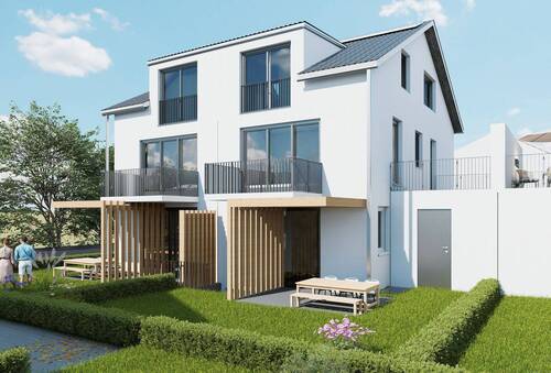 Doppelhaushälften 1 & 2 /West - 7 Zimmer Mehrfamilienhaus, Wohnhaus zum Kaufen in Oberding