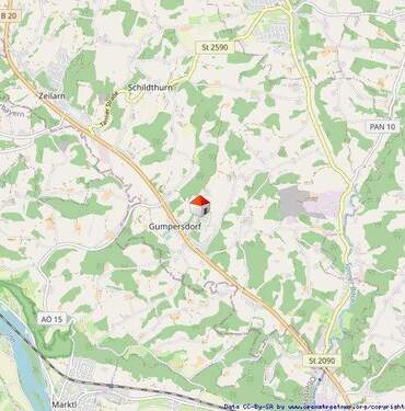 Lageplan - Grundstück zum Kaufen in Zeilarn / Gumpersdorf