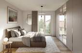 Visualisierung Schlafzimmer - Etagenwohnung mit 89,10 m&sup2; in Bruckmühl zum Kaufen