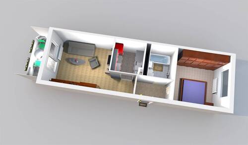 Ansicht 4 - Etagenwohnung mit 39,30 m&sup2; in Hainichen zur Miete