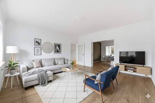 Visualisierung - Wohnzimmer - 4 Zimmer Etagenwohnung in Köln