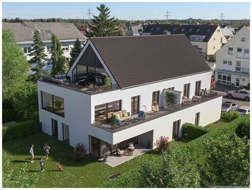 Visualisierung nach Baugenehmigung - Grundstück in Stadtbergen zum Kaufen