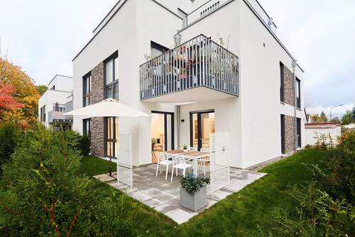 Ansicht Garten - NEUE MUSTERWOHNUNG! 3-Zi.-Eck-Whg.,Tageslichtbad, EBK, Gäste-WC! Sie erhalten sogar den KfW-Zuschuss in Höhe von 26.250€!