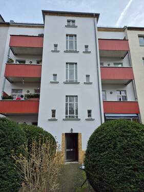 Hausansicht hofseitig - Etagenwohnung mit 70,00 m&sup2; in Leipzig zur Miete