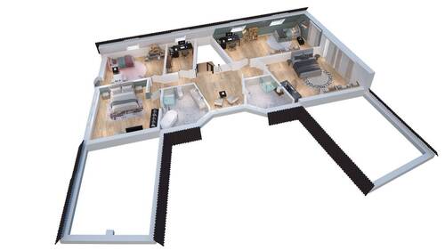 Visualisierung der oberen Etage - 