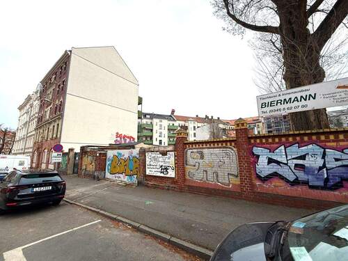 Straßenansicht - Grundstück in Leipzig zur Miete