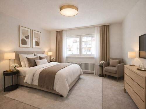 Schlafzimmer (Visualisierung durch KI) - 