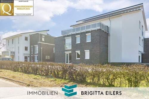 Bild 1 - Neubau! Moderne Erdgeschosswohnung mit herrlicher Terrasse und Garten in direkter wesernähe Achims