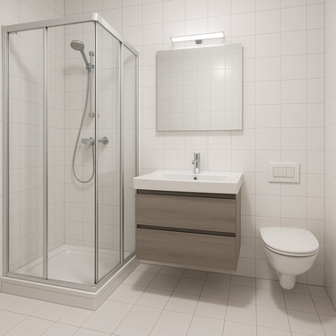 Modernisiertes Duschbad - Etagenwohnung in Berlin zum Kaufen