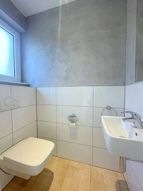 Gäste-WC mit Spachteltechnik - 