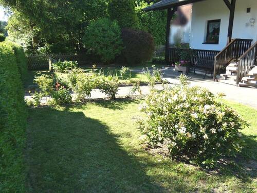 Eingangsbereich Wohnhaus - gepflegter Vorgarten - 